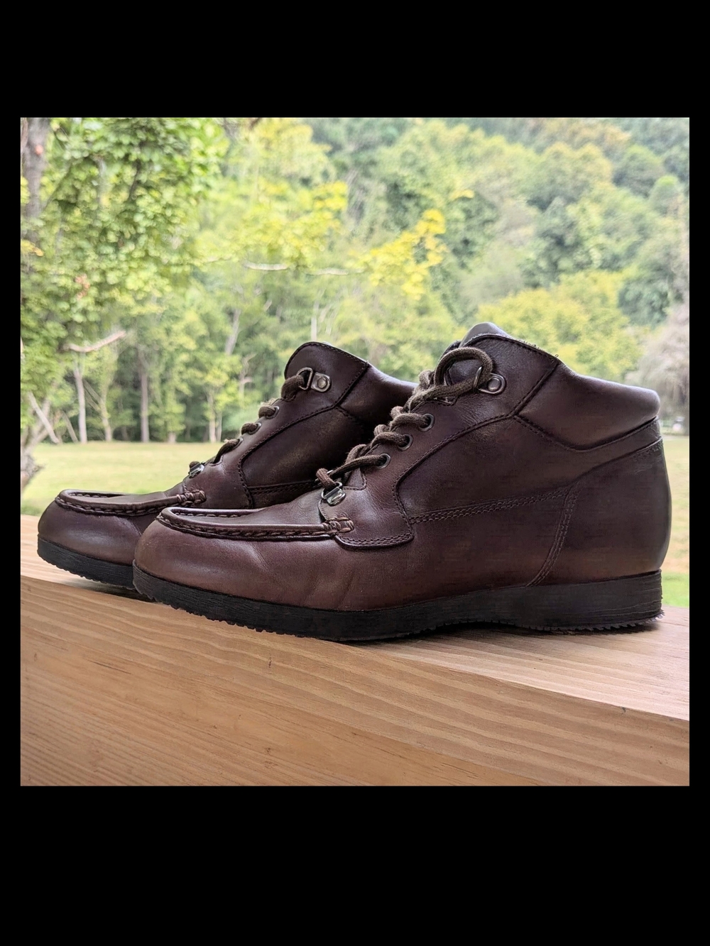 Easy Spirit Men's Dark Brown Leather Chukka Boots